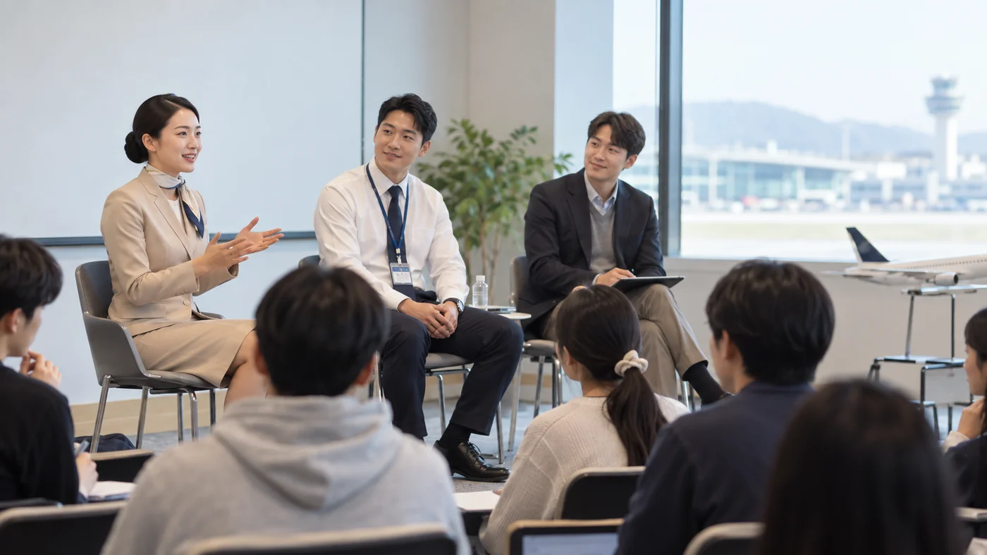 항공 직무 현직자 멘토링 패널토크 현장